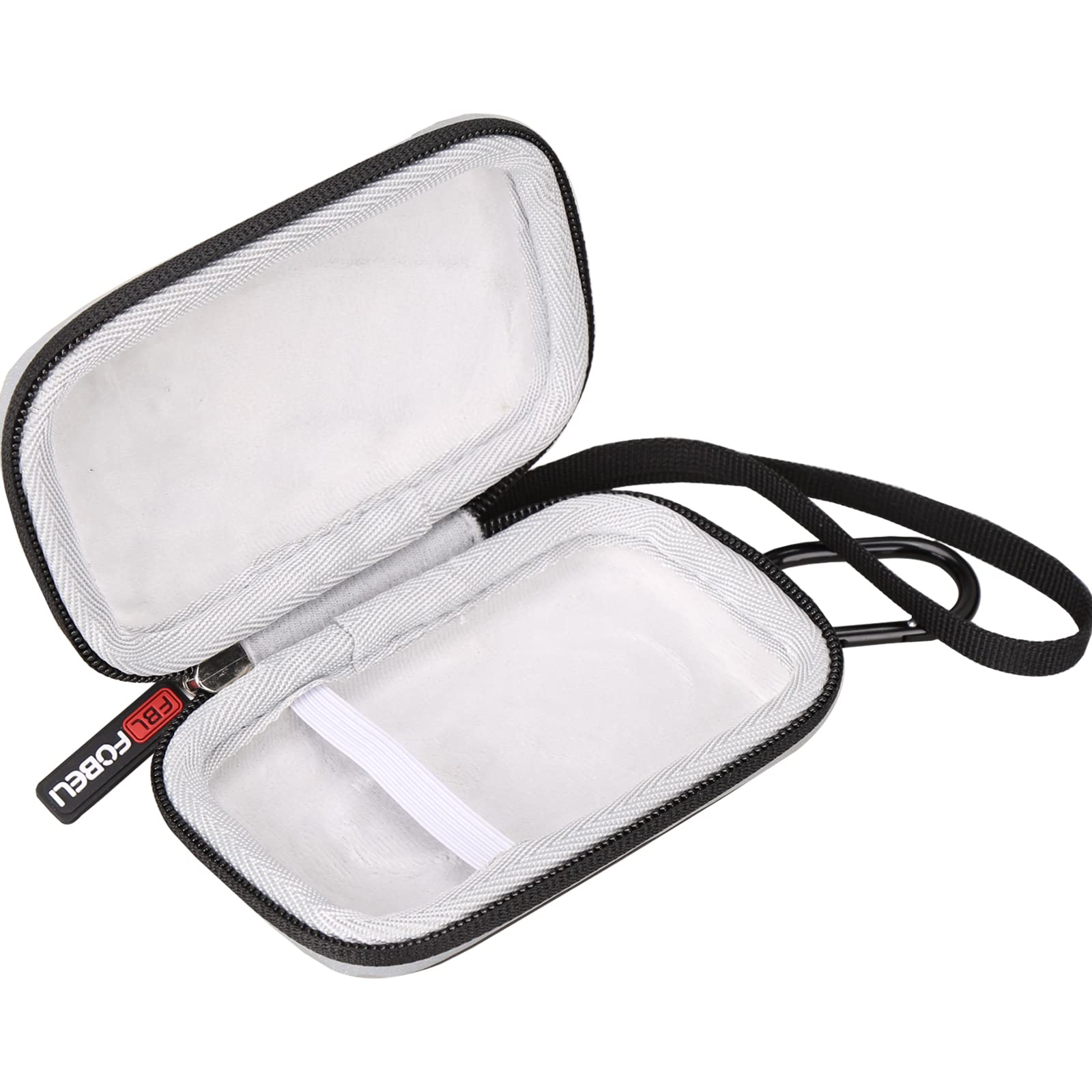 FBLFOBELI Travel Case for Logitech Pebble M350 M355 i345 Wireless Mouse Shockproof Protective Carrying Bag Organizer Case Only PU Black - View 3 of 7