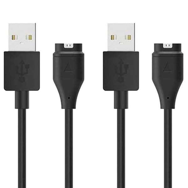 Emilydeals 2-Pack Charging Cable for Garmin Forerunner, Vivoactive, Fenix & Approach - 3.3ft/1m Compatible with Multiple Models