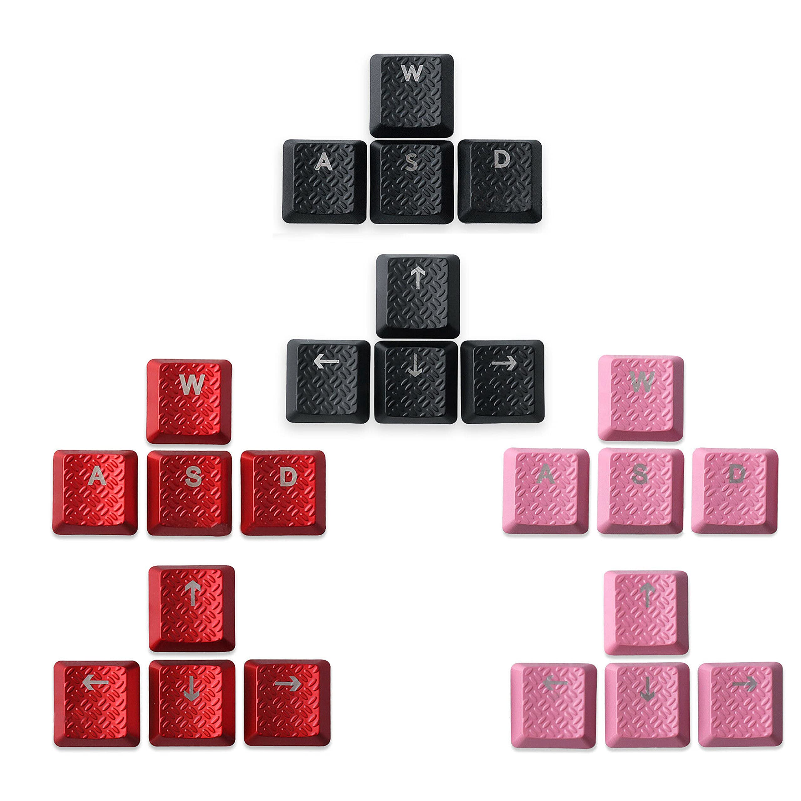 BestParts Texture Tactility Backlit Keycaps for Logitech G813 G815 G913 G915 TKL RGB Mechanical Gaming Keyboard WASD Arrow Keys Red Replacement - View 2 of 6