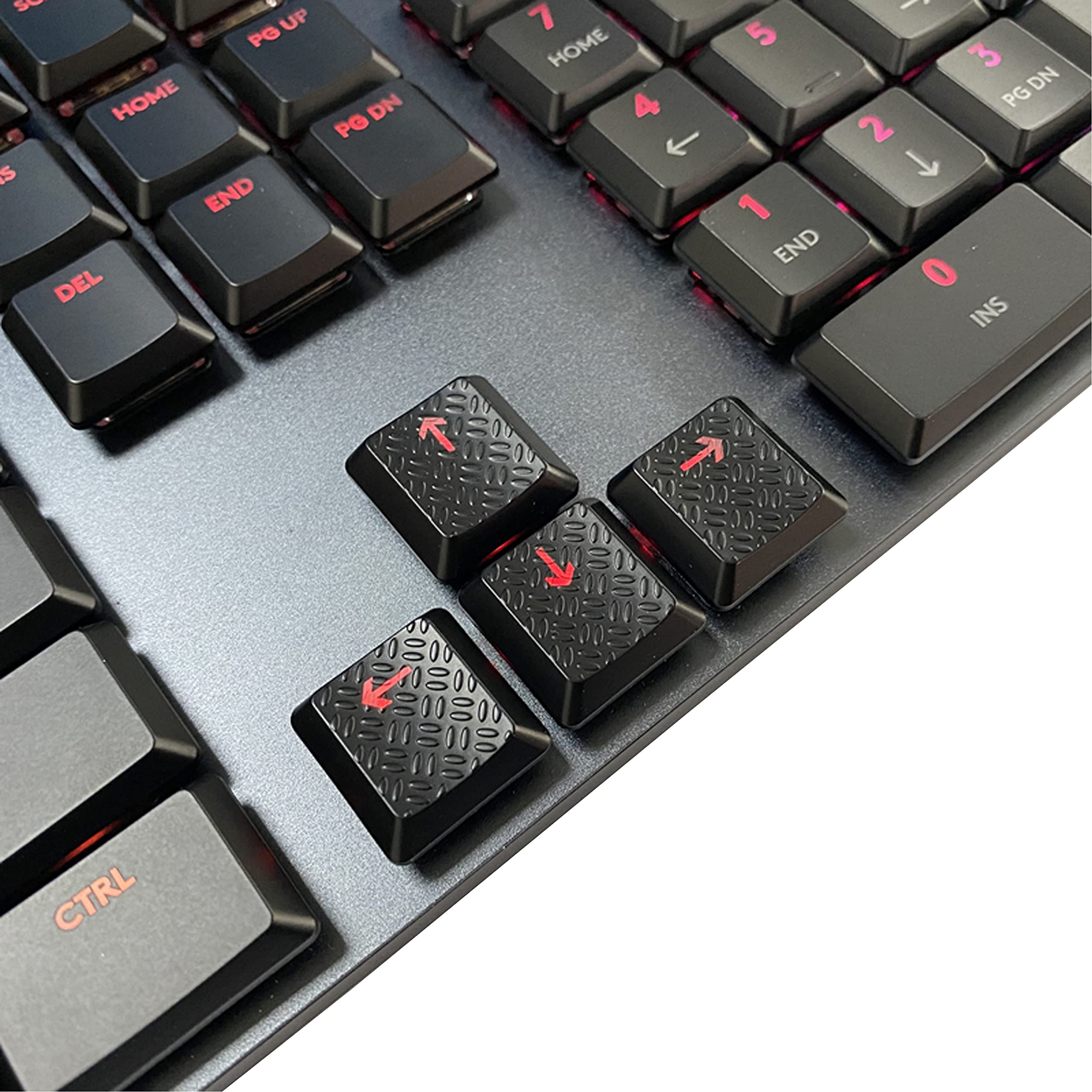 BestParts Texture Tactility Backlit Keycaps for Logitech G813 G815 G913 G915 TKL RGB Mechanical Gaming Keyboard WASD Arrow Keys Red Replacement - View 6 of 6