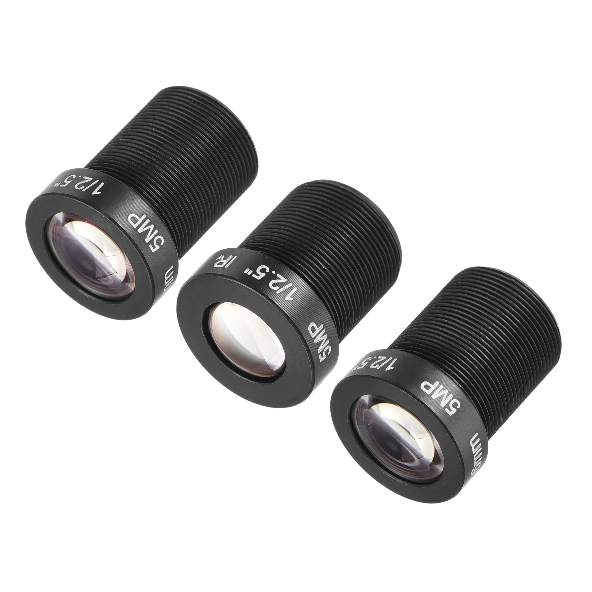 MECCANIXITY MECCANIXITY 5MP CCTV Lens 8mm 12mm 16mm F2.0 FPV Wide Angle for CCD Camera 3 Pack