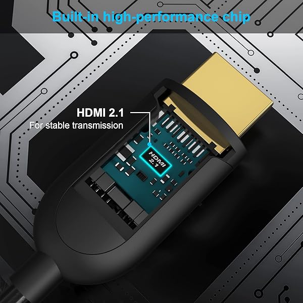 huaham Huaham 8K Fiber Optic HDMI Cable 16.4ft Ultra High Speed 48Gbps HDMI 2.1 Compatible with PS5 Xbox Series X LG CX TV and More - View 4 of 8