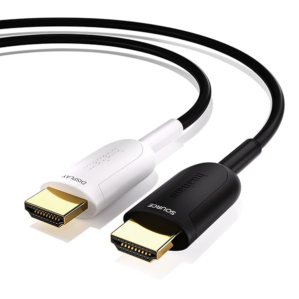 huaham Huaham 8K Fiber Optic HDMI Cable 25ft Ultra High Speed HDMI 2.1 8K60Hz 4K120Hz eARC Compatible with PS5 Xbox Series X Roku Sony LG CX TV - View 3 of 8