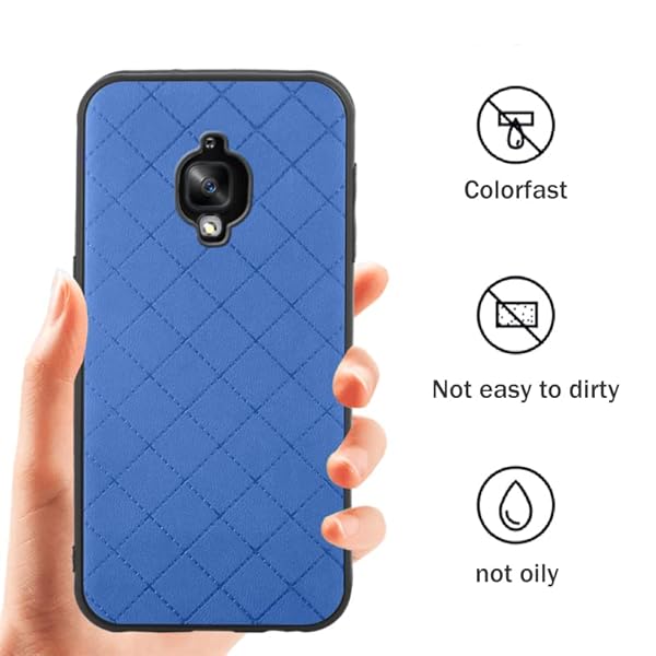 ELISORLI ELISORLI Rugged Slim Case for OnePlus 3 3T A3000 Anti-Slip Rubber TPU Mobile Phone Cover for Men Women Blue - View 2 of 6