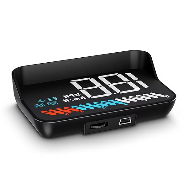 wiiyii Wiiyii Car HUD M7: OBD/GPS Smart Display for Speed, RPM, Voltage & More - Universal Fit for All Cars - View 3 of 11
