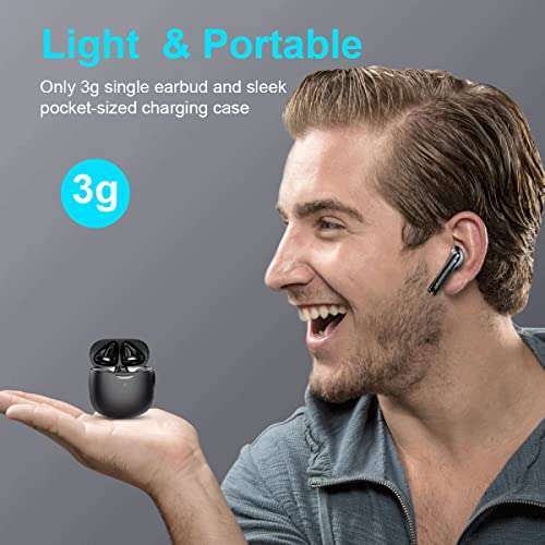 Jxrev Top Wireless Earbuds: Bluetooth 5.3, Noise Cancelling, IP7 Waterproof, 32H Playtime - Perfect for Android & iOS - View 5 of 8