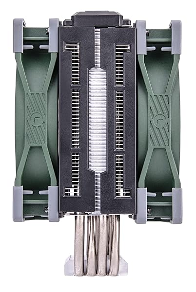 Thermaltake Thermaltake TOUGHAIR 510 CPU Cooler: 180W TDP, Dual 120mm Fans, Intel/AMD Compatible - Racing Green - View 4 of 9