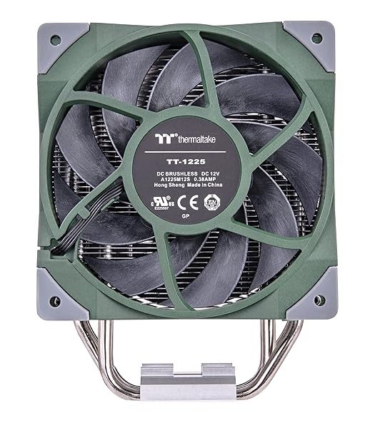 Thermaltake Thermaltake TOUGHAIR 510 CPU Cooler: 180W TDP, Dual 120mm Fans, Intel/AMD Compatible - Racing Green - View 5 of 9
