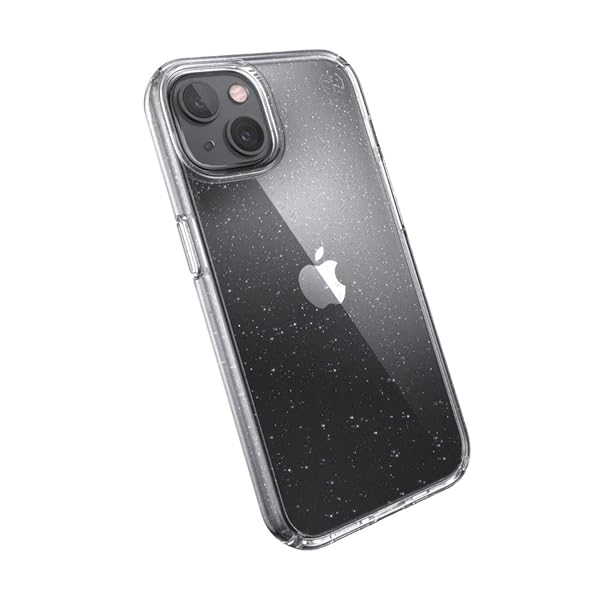 Speck Speck Presidio Perfect Clear Glitter Case for Apple iPhone 13 Clear with Platinum Glitter (iPhone 13)