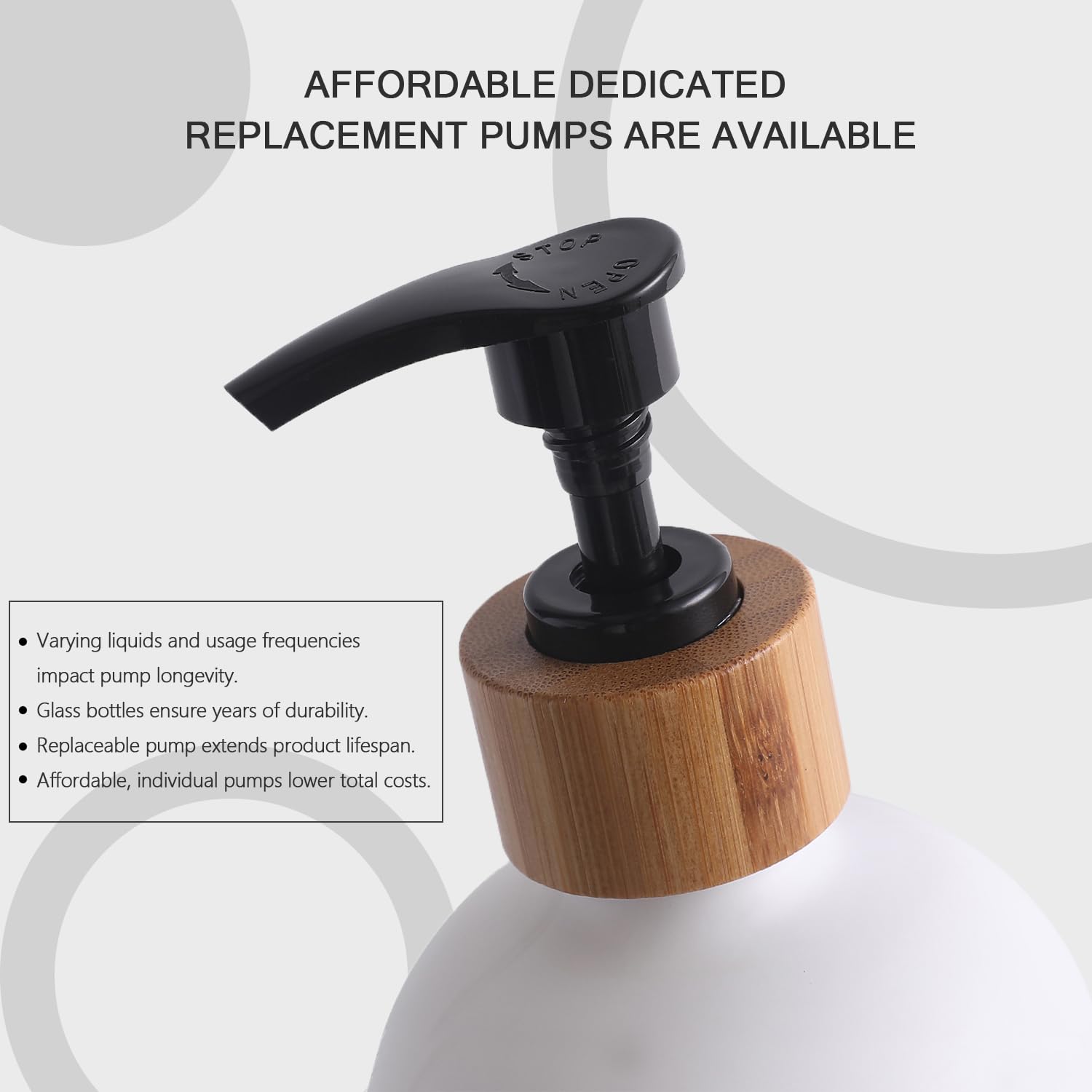 MOMEEMO MOMEEMO Black Soap Dispenser Set for Kitchen Decor Includes Hand and Dish Soap Dispenser Stylish and Functional Black Design - View 5 of 7