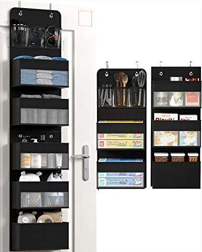 Hioya Maximize Space with Hioya Over Door Organizer: 6 Shelf RV & Bathroom Storage Solution