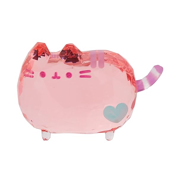 Enesco Pusheen The Cat Heart Figurine - 1.69 Inch Pink Collectible | Perfect Gift!