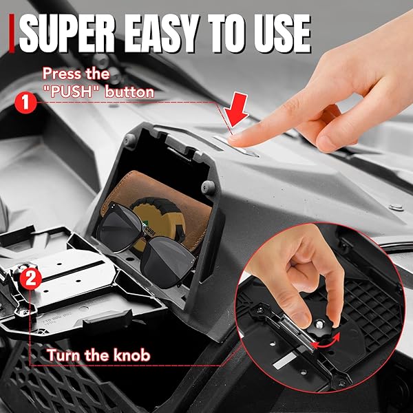 A & UTV PRO UTV PRO Teryx KRX 1000 Tablet Holder and Storage Box Organizer for Kawasaki Teryx KRX 1000 Accessories 2020 to 2025 - View 5 of 11