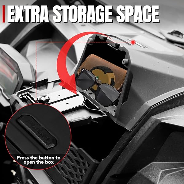 A & UTV PRO UTV PRO Teryx KRX 1000 Tablet Holder and Storage Box Organizer for Kawasaki Teryx KRX 1000 Accessories 2020 to 2025 - View 6 of 11