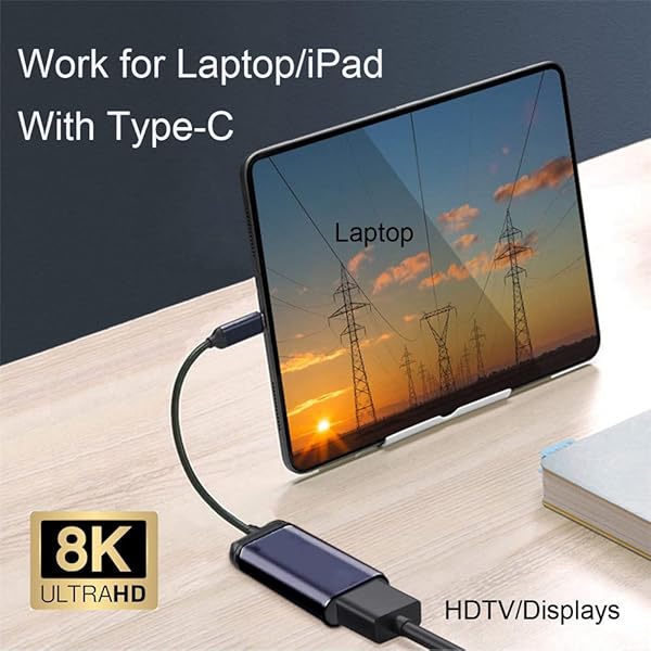 xiwai Xiwai USB4 USB-C to HDMI 2.0 Cable 8K 60Hz UHD 4K for Male Monitor Display - View 7 of 11