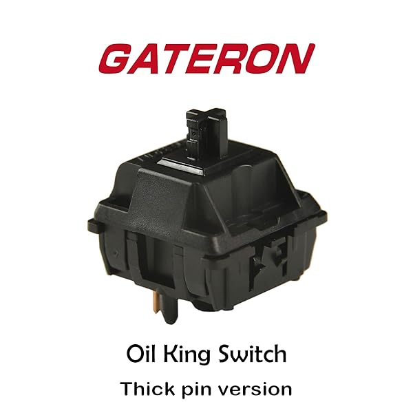 Mechkeeb Gateron Oil King V2 55g Linear Pre Lubed Mechanical Keyboard Switches 110 PCS Custom Switches for Fast Performance - View 4 of 11