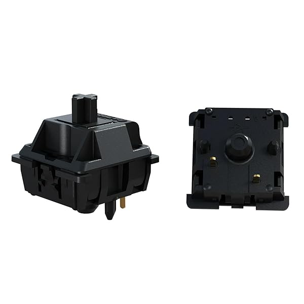 Mechkeeb Gateron Oil King V2 55g Linear Pre Lubed Mechanical Keyboard Switches 110 PCS Custom Switches for Fast Performance