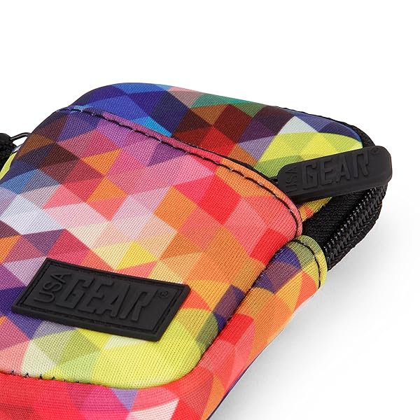 USA Gear USA Gear MP3 Player Case for iPod Nano & More - Fits Earbuds, Cables, Memory Card - Geometric Design with Wrist Strap & Belt Loop - View 9 of 10