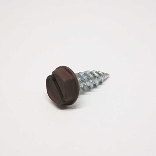Grip-Rite Grip-Rite No. 8 x 0.5 in. Slotted Hex Head Gutter Screws - 100 Pack for Durable Roofing & Gutter Installations