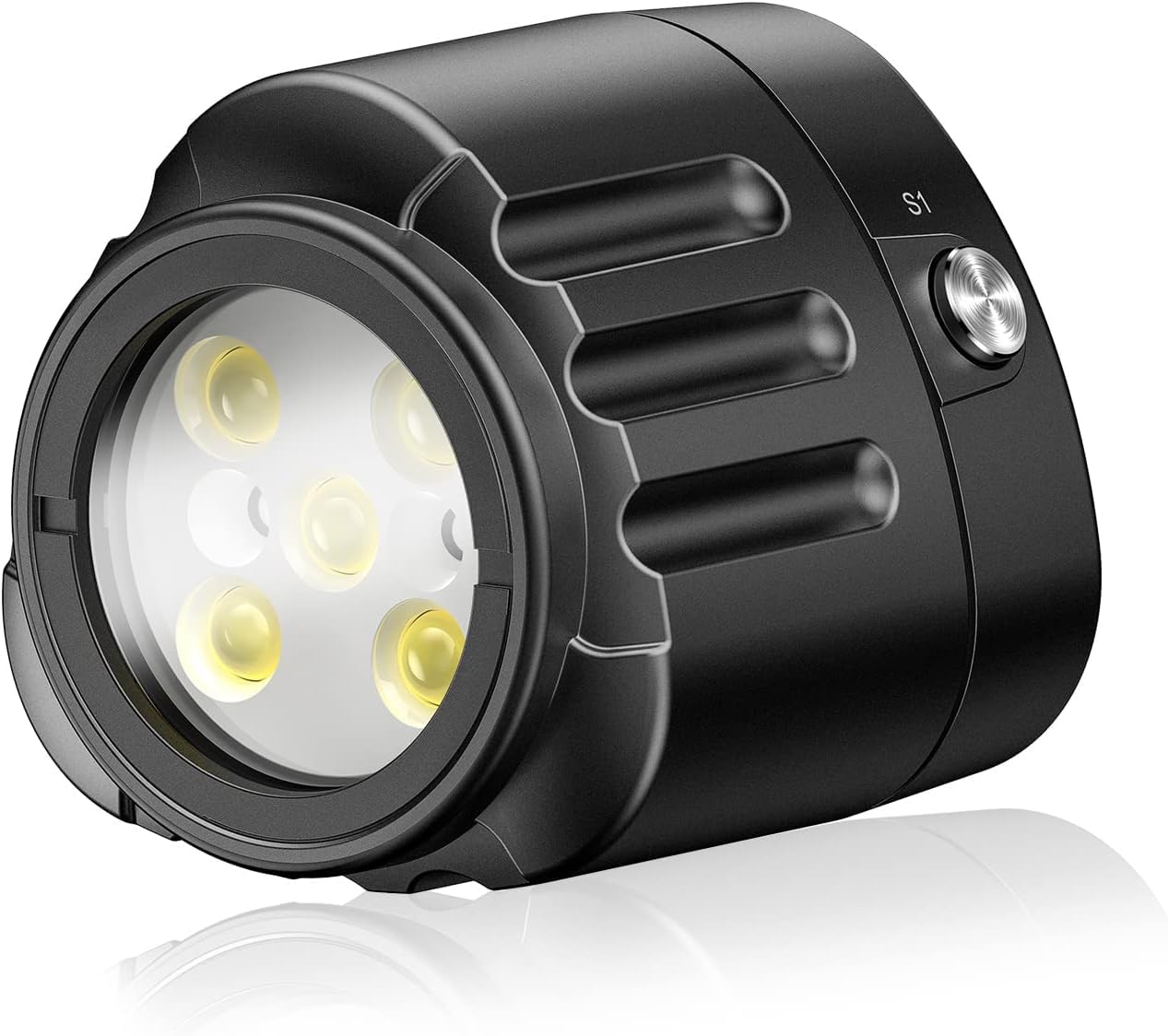 Starbea Seafrogs Diving LED Video Light Waterproof 130FT for Underwater Photography with Cold Shoe Adapter for GoPro Sony Nikon Camera SL-18