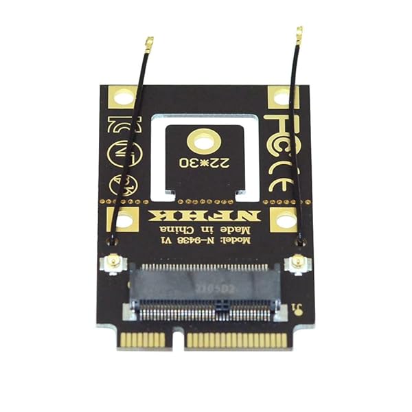 NFHK NFHK NGFF M2 Key A to Mini PCI E Converter Adapter for 9260 8265 7260 AC Card