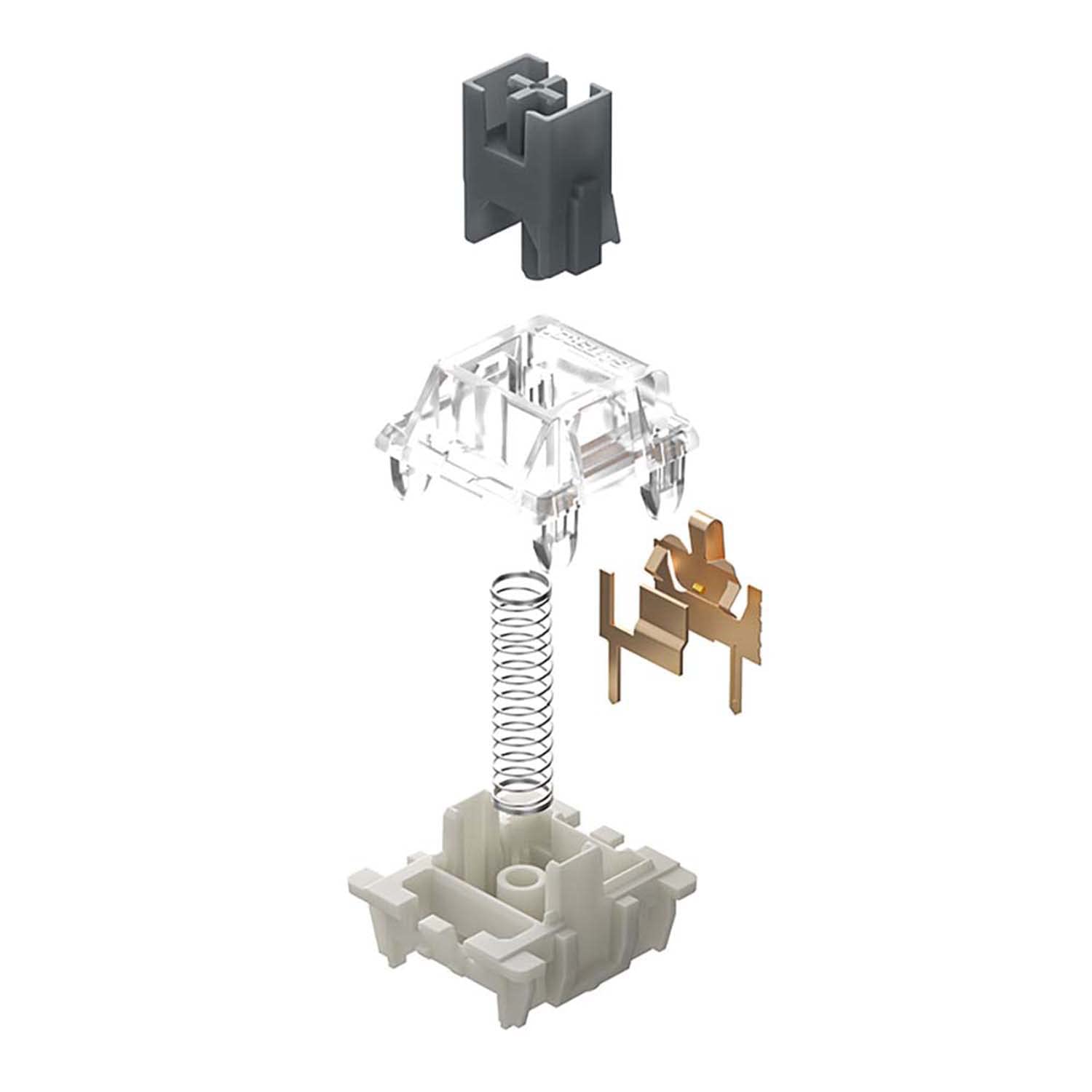 kutethy Gateron G Silver Pro Pre-lubed 3pin RGB SMD Linear Dust-Proof Switches for Gaming Mechanical Keyboards 108 Pcs - View 3 of 7