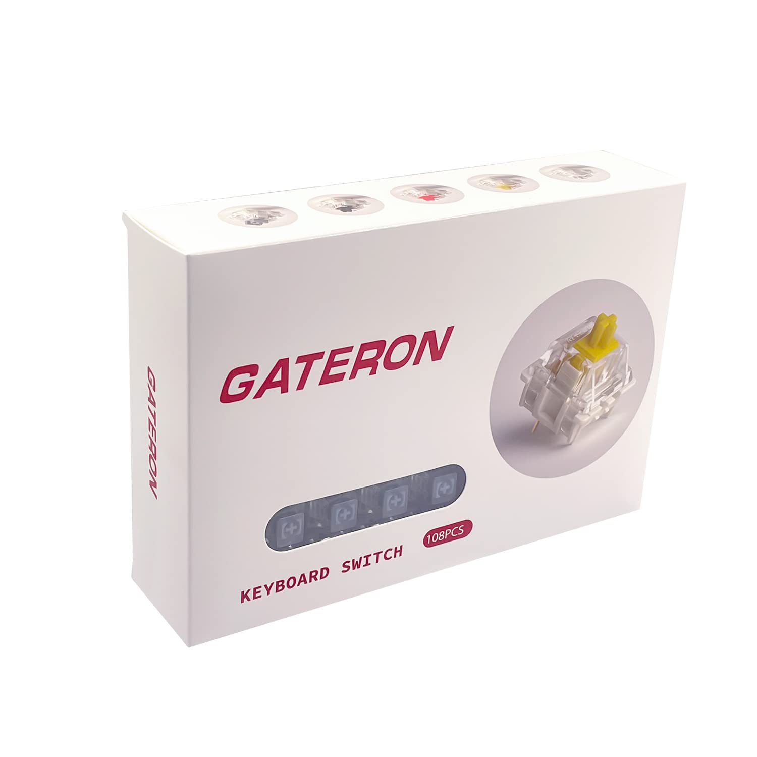 kutethy Gateron G Silver Pro Pre-lubed 3pin RGB SMD Linear Dust-Proof Switches for Gaming Mechanical Keyboards 108 Pcs - View 5 of 7