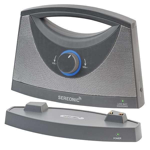 SEREONIC Enhance TV Sound: SEREONIC Wireless Speakers for Hard of Hearing - Portable & Powerful Solution