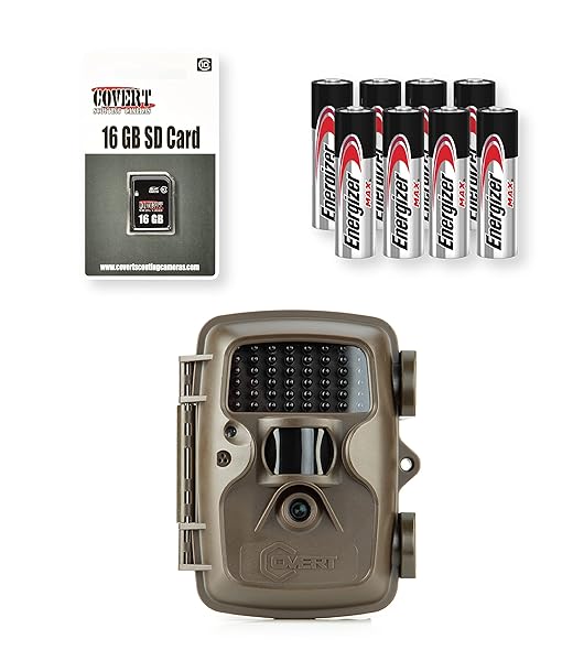 COVERT SCOUTING CAMERAS Covert Scouting Cameras MP30 Combo Pack: Batteries & SD Card Included - Ultimate Wildlife Monitoring Solution