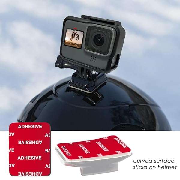 VIIMAKE VIIMAKE 8pcs 3M Sticky Adhesive Pads for GoPro - Curved & Flat Mount Replacement Kits for Hero 10, 9, 8, 7, 6 & Action Cameras - View 6 of 8