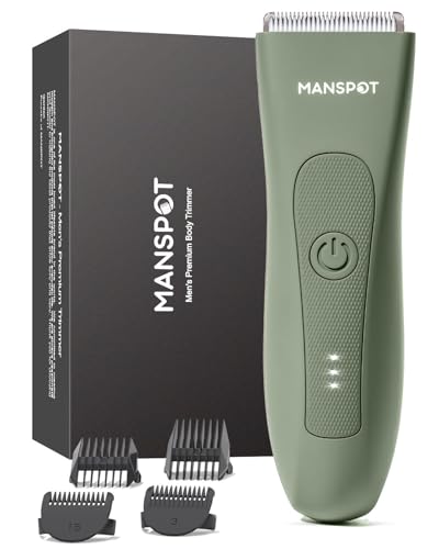 MANSPOT Manspot Manscape Pubic Hair Trimmer for Men and Women Waterproof Electric Shaver with Hypoallergenic Blades for Safe Groin Grooming - View 2 of 9