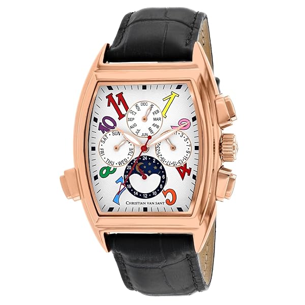 Christian Van Sant Shop Christian Van Sant Men's Grandeur Watch in White - Stylish & Timeless Design