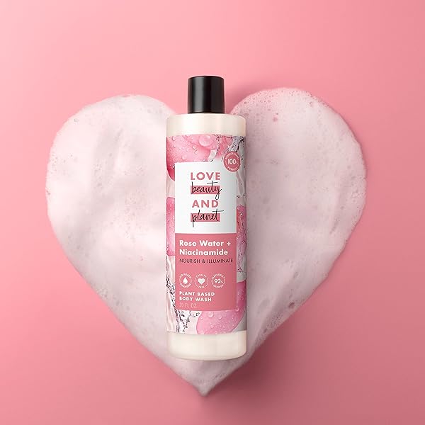 Love Beauty And Planet Love Beauty and Planet Plant-Based Body Wash: Nourish Skin with Rose Water & Niacinamide - 100% Biodegradable 20 fl oz - View 10 of 11