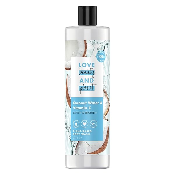 Love Beauty And Planet Love Beauty and Planet Plant-Based Body Wash: Coconut Water & Vitamin C for Radiant Skin