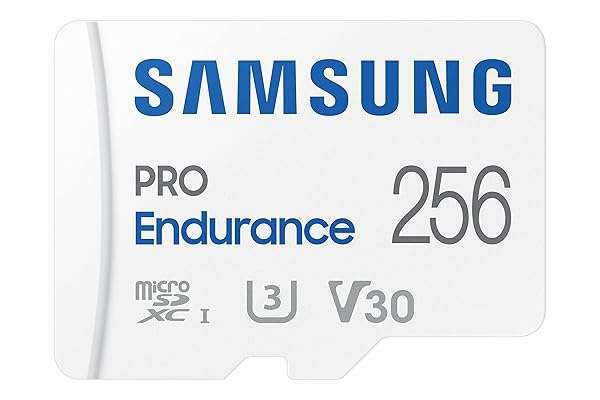 SAMSUNG PRO Endurance 256GB MicroSDXC Card for Dash Cams & Security Cameras - Class 10, U3, V30