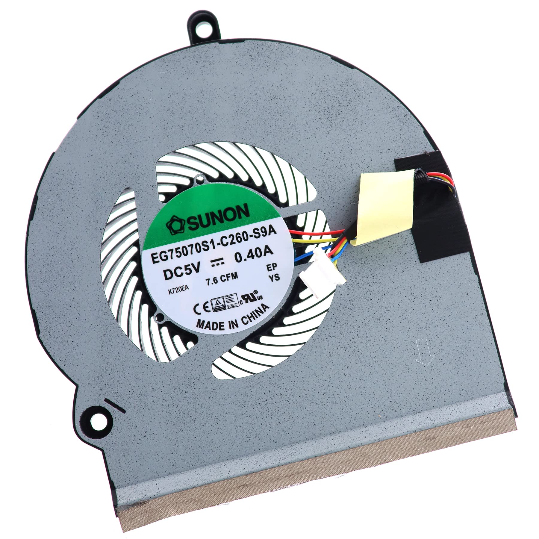 Generic Deal4GO CPU Cooling Fan and GPU Fan Replacement Set for Dell Alienware 15 R3 R4 P69F Model EG75070S1-C270-S9A EG75070S1-C260-S9A - View 6 of 6