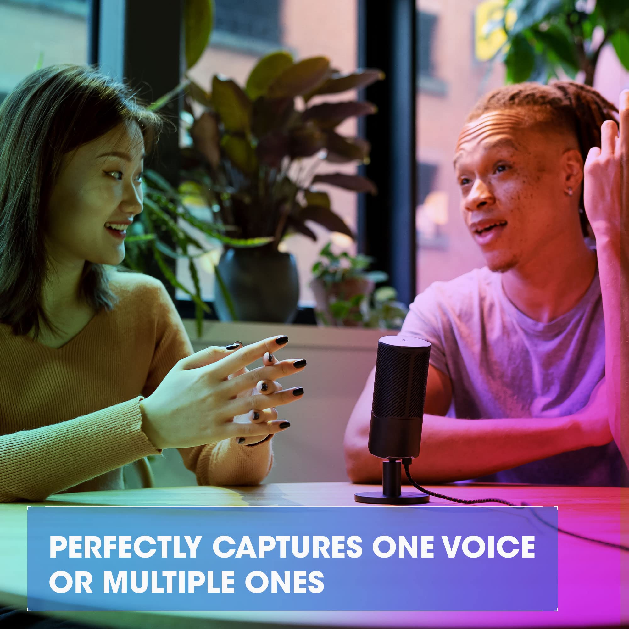 JBL JBL Quantum Stream: Dual pattern premium USB Microphone for Streaming, Recording and Gaming, Voice monitoring with easy volume control, (Black) (Renewed) - View 5 of 8