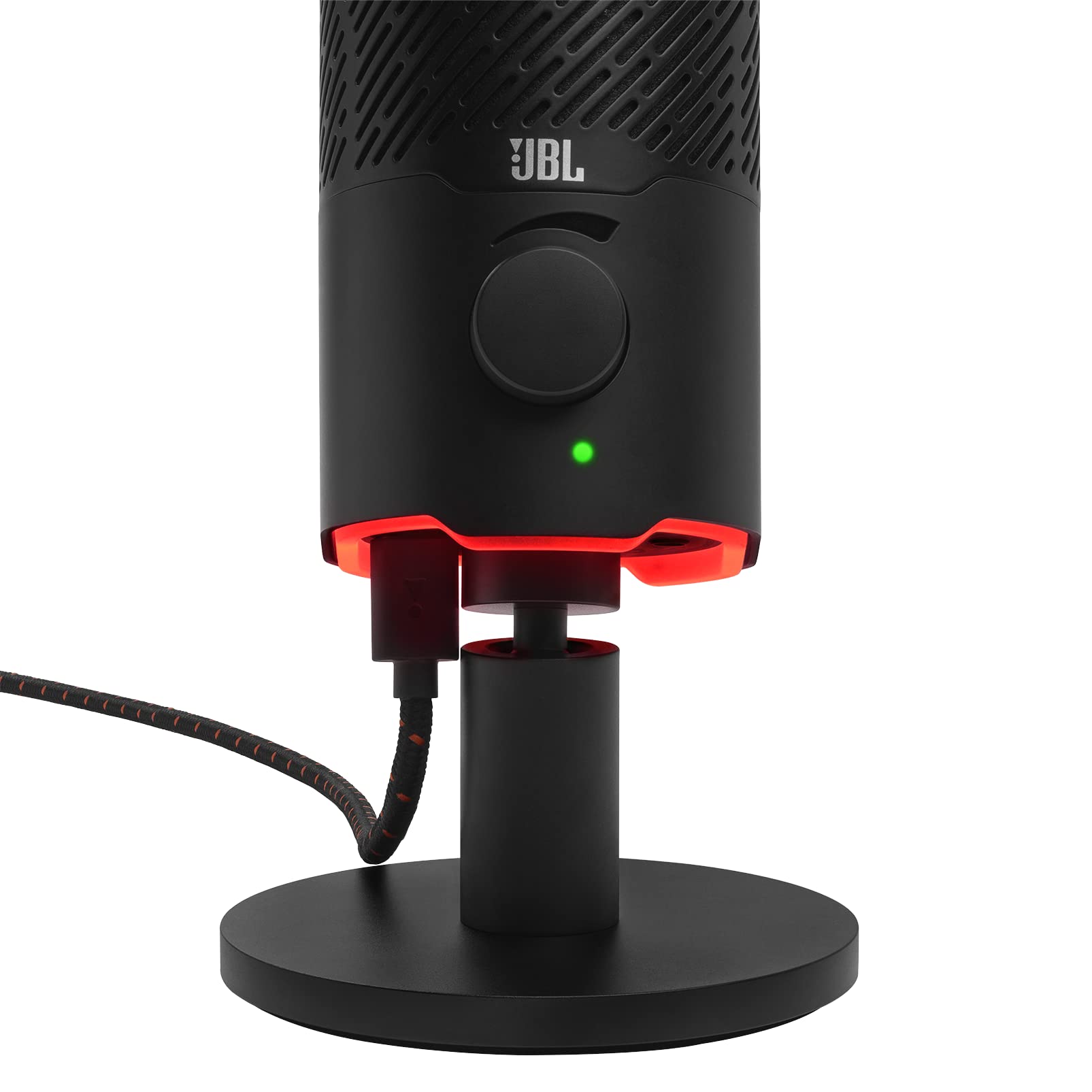 JBL JBL Quantum Stream: Dual pattern premium USB Microphone for Streaming, Recording and Gaming, Voice monitoring with easy volume control, (Black) (Renewed) - View 6 of 8