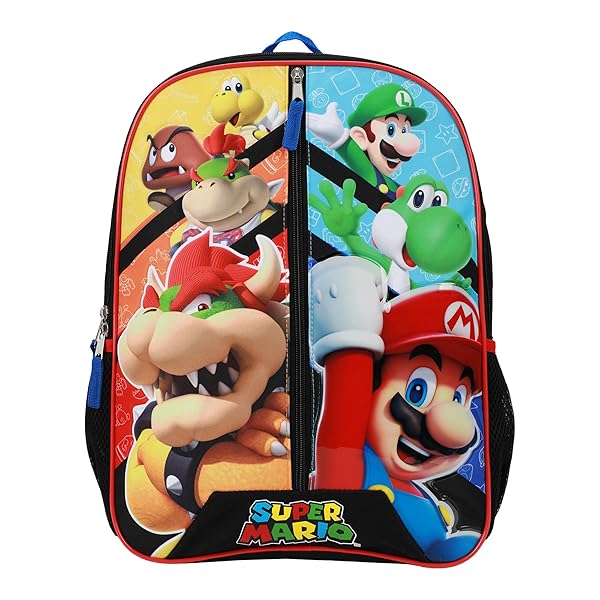 Bioworld "Super Mario 16" Backpack - Perfect for Kids & Gamers | Let the Adventure Begin!"