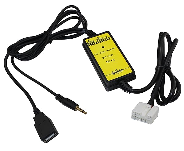 YONGJIANGXIA YONGJIANGXIA USB Aux Adapter & Charge Cable for Honda Accord, CRV, Civic, Odyssey & More (2002-2011)