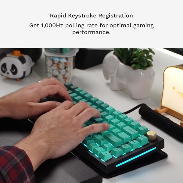 GLORIOUS Glorious GMMK PRO 75% Mechanical Keyboard: Customizable TKL, RGB, Fox Switches, Coiled Cable & PBT Keycaps - Perfect for Gamers! - View 10 of 11