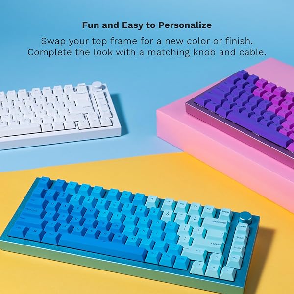 GLORIOUS Glorious GMMK PRO 75% Mechanical Keyboard: Customizable TKL, RGB, Fox Switches, Coiled Cable & PBT Keycaps - Perfect for Gamers! - View 11 of 11