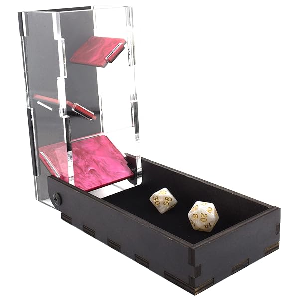 C4Labs Shop C4Labs Colour Lux Drawbridge Dice Tower - Pink Pearl | Premium Gaming Accessory