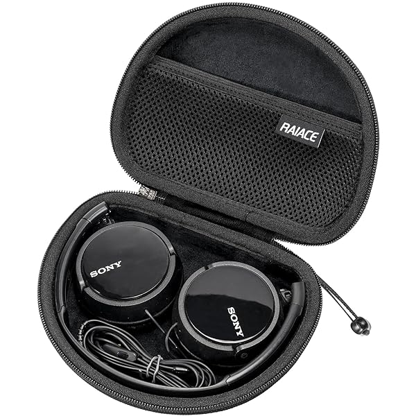 RAIACE RAIACE Hard Storage Case for Sony MDRZX110NC MDRZX110AP Noise Cancelling Headphones Black Case Only - View 2 of 5