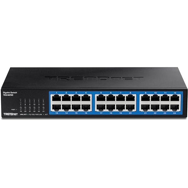 TRENDnet TRENDnet 24-Port Gigabit Desktop Switch TEG-S25D: Fast, Fanless, Metal Design with 48Gbps Capacity & Lifetime Protection - View 8 of 9