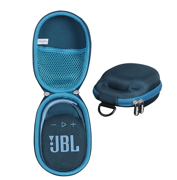 Adada Adada Travel Case for JBL Clip 4 & 5 - Durable Dark Blue Mini Bluetooth Speaker Case