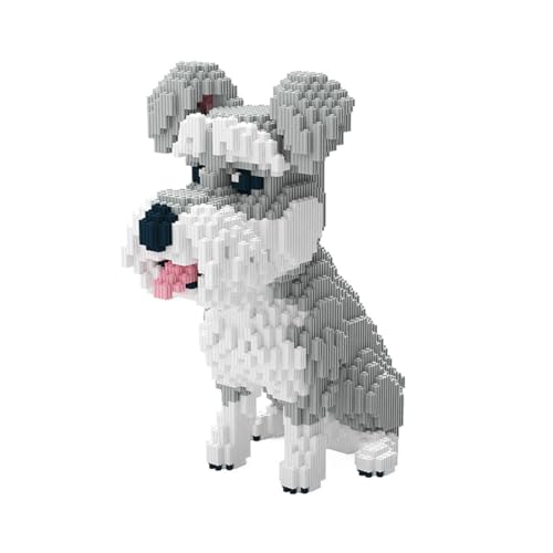 BDYDT BDYDT Dog Schnauzer Micro Building Blocks Set 2817PCS Perfect Gift for Adults and Kids