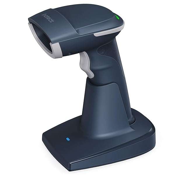 Inateck BCST-54 2D Wireless QR Barcode Scanner - 3 in 1 Screen Scanning Reader for Fast and Accurate Scanning