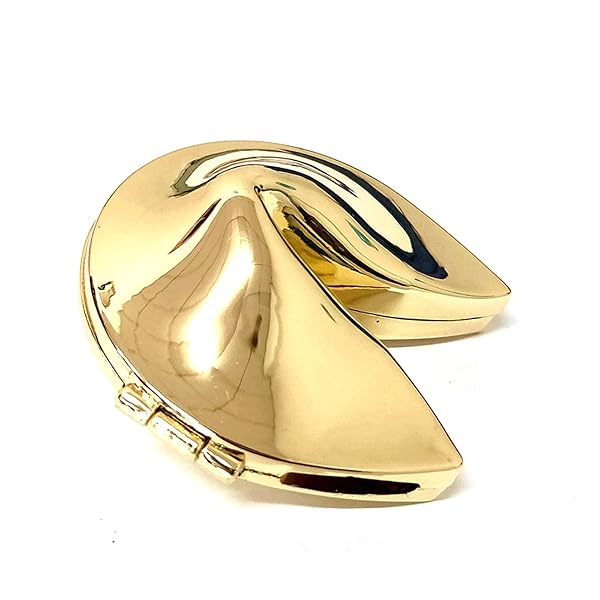 Ya.x Ya.x Custom Personalized Metal Fortune Cookie Box for Weddings Unique Gift for Couples with Custom Message Keepsake 5.2cm x 5.2cm