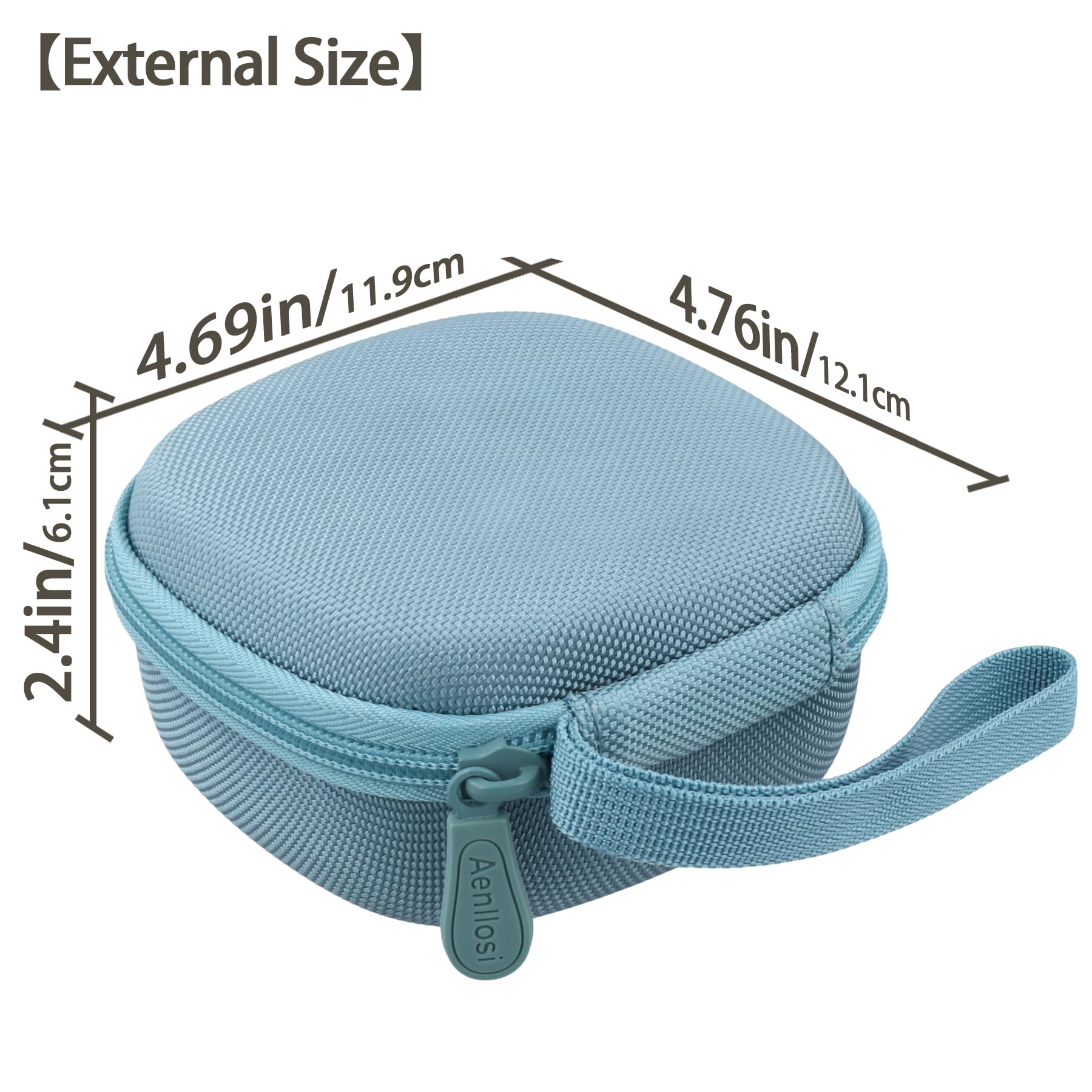 Aenllosi Aenllosi Case for Bose SoundLink Micro Bluetooth Speaker Storage Organizer Stone Blue Case Only - View 6 of 9